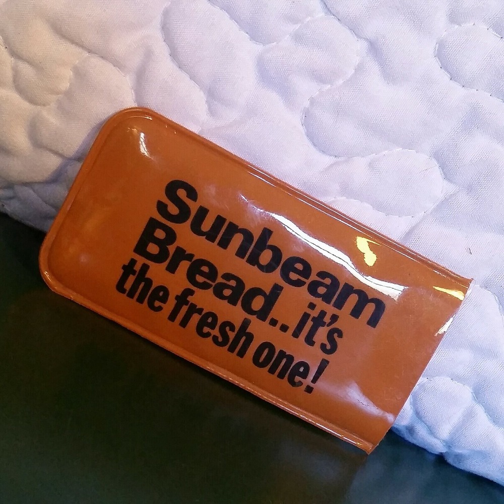 Vintage Sunbeam Bread Fresh One Advertising Sewing Kit Plastic Pouch Travel Set